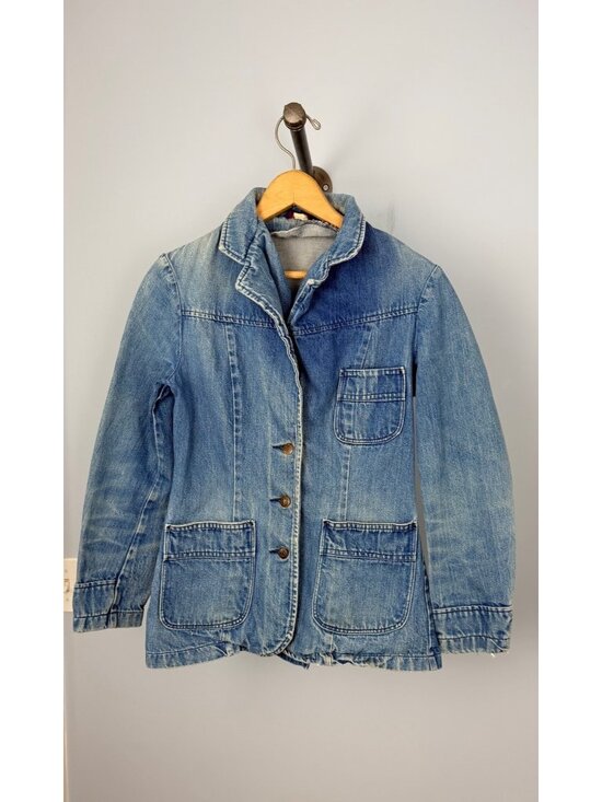 Landlubber Jackets & Blazers - Landlubber Vintage Denim Jacket With Button Front & Pockets USA Made Womens XS